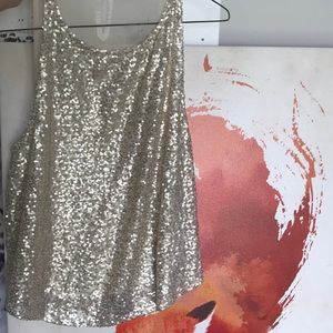 Gold sequin top!